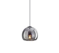 SSBHDM Suspension en Verre de Style Industriel Nordique, Lustre à tête Unique à vis E27, luminaires de Plafond, Lampe Suspendue de décoration de Couloir de Salle à Manger de Chambre à Coucher