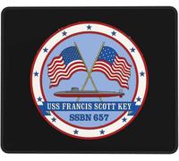 Ssbn-657 USS Francis Scott Key Tapis De Souris Confort Mouse Pad Portable Tapis De Souris Gaming pour Travail Bureau Maison 25X30Cm