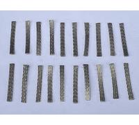 SSC Lot de 20 lames de rechange pour voitures à fente Easyfit 8, 20 tresses courtes et longues pour lames de guidage de voiture compatibles avec les modèles de voitures à sous Scalextric, accessoires