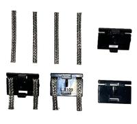 SSC Lot de 4 lames de rechange pour voiture avec tresses compatibles avec les modèles de voitures à sous Scalextric, accessoires de pièces de bricolage