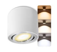 SSC-LUXon CELI-2W Spot encastrable orientable GU10 - Spot encastrable rond avec LED GU10 6 W blanc chaud - Spot spot plafonnier