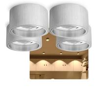 SSC-LUXon CELI-X spot plafond extra plat aluminium brossé Ø95 mm | Éclaire uniformément toute la pièce, pose simple et faible consommation pour un usage quotidien et durable.