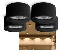 SSC-LUXon CELI-X spot plafond extra plat noir Ø95 mm - luminaire intérieur | Éclaire uniformément toute la pièce, pose simple et faible consommation pour un usage quotidien et durable.