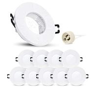 SSC-LUXon ISAWO rond - lot de 10 spots encastrables ronds IP65 blancs GU10