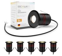 SSC-LUXon JAVO spot encastrable LED extérieur IP67 230 V noir Ø 47 mm | Installation rapide et discrète pour un rendu épuré, faible consommation et longue durée de vie au quotidien.