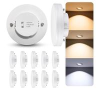 SSC-LUXon LumiFLEX GX53 Ampoule LED 3 couleurs de lumière Spot 230 V | Spot GX53 avec 3 couleurs de lumière - Chaud/neutre/froid par curseur, sans scintillement, IRC élevé, pour toutes les pièces