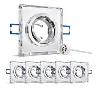 SSC-LUXon MIRELLA Spot LED Encastrable Orientable Carré Verre Miroir - Lot | Installation rapide et discrète pour un rendu épuré, faible consommation et longue durée de vie au quotidien.