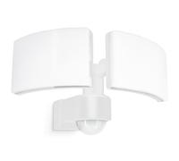 SSC-LUXon NORSU applique murale extérieure LED Up & Down double tête orientable blanc | détecteur de mouvement & capteur crépusculaire | IP65 4000K 40W