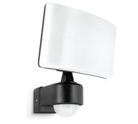 SSC-LUXon NORSU applique murale extérieure LED Up & Down tête orientable noir | détecteur de mouvement & capteur crépusculaire | IP65 4000K 40W