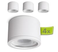 SSC-LUXon NUHA blanc - spot de plafond en saillie IP44 GX53 aluminium