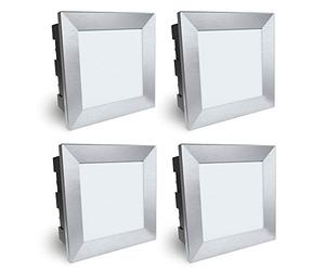 SSC-LUXon Piko-LQ Lot de 4 spots muraux encastrables LED d'extérieur | Installation rapide et discrÃ¨te pour un rendu Ã©purÃ©, faible consommation et longue durÃ©e de vie au quotidien.