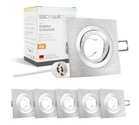 SSC-LUXon QF-2 Spot LED Encastrable Carré Alu Brossé Orientable - Lot