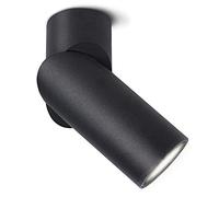 SSC-LUXon TOBI-L Spot encastrable 230 V rotatif et orientable avec LED GU10 (5 W blanc neutre) - Spot noir mat pour mur et plafond