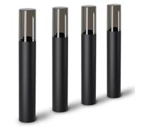 SSC-LUXon VARDA - Lampadaire d'extérieur (4 unités, culot E27, hauteur 50 cm), couleur noir