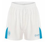 SSC Napoli EA7 Emporio Armani Hommes Short domicile EASSCN25G13-BLANC-AZZURO S