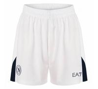 SSC Napoli EA7 Emporio Armani Hommes Short extérieur EASSCN25G13-BLANC-MARINE XL