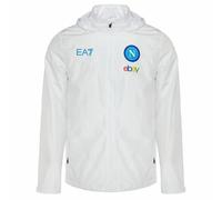 SSC Napoli EA7 Emporio Armani Waterproof Hommes Veste EASSCN24T09-100-BLANC XL