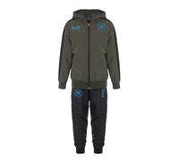 SSC NAPOLI EA7 Survêtement d'été en nylon Jr. Olive Night, EA7 Produit officiel, Combinaison à Capuche Football 2024/2025, 8 ans