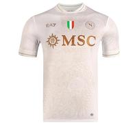 SSC Napoli Maillot Course Away 2025/2026, Sand, EA7 Produit Officiel, Maillot de Foot 2025/2026, 5XL