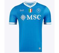 SSC Napoli Maillot de Course Home 2025/2026, Azzurra, EA7 Produit Officiel, Maillot de Foot 2025/2026, 5XL