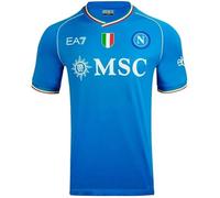 SSC NAPOLI Maillot Home Ea7 T-Shirt, Bleu, XXL