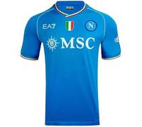 SSC Napoli Maillot Home Ea7 T-Shirt Homme (Lot de 1)