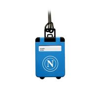 SSC NAPOLI Porte-nom pour bagages, bleu ciel, forme chariot, logo Napoli