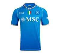 SSC NAPOLI Match à Domicile T-Shirt, Bleu Naples, 4XL Homme