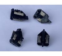 SSC Slot Cars Lot de 4 lames de guidage faciles à installer avec tresses et 8 œillets Compatible avec les modèles de voitures à fente Scalextric, accessoires de bricolage avec tresse