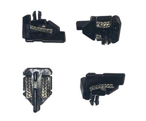 SSC Slot Cars Lot de 4 lames de guidage faciles à installer avec tresses et 8 œillets Compatible avec les modèles de voitures à fente Scalextric, accessoires de bricolage avec tresse