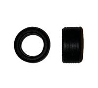 SSC Slot Cars Super Grip Lot de 4 pneus de rechange pour voitures de rallye compatibles avec Scalextric Berline, Fiesta XR2, Ferrari F40 avant, Lamborghini Diablo, etc. 8,5 mm de large