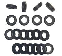 SSC Slot Cars Super Grip Lot de pneus de rechange pour voitures Scalextric C54, C55, C58, C59, etc. 7 mm de large (20)