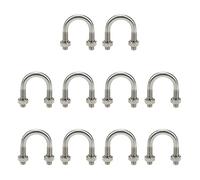 Sscon Lot de 10 boulons en U M6 x 18 en acier inoxydable 304 pour tuyau de 18 mm de diamètre