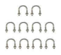 Sscon Lot de 10 boulons en U M6 x 20 en acier inoxydable 304 pour tuyau de 20 mm de diamètre