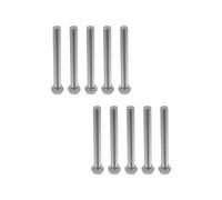 Sscon Lot de 10 boulons hexagonaux en acier inoxydable 304 pour machine 5/16-18 x 3