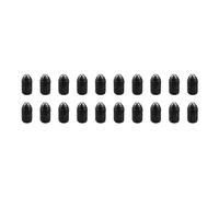 Sscon Lot de 20 vis à billes M6 x 10 mm en acier au carbone à six pans creux Noir