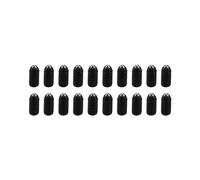 Sscon Lot de 20 vis à billes M6 x 12 mm en acier au carbone à six pans creux Noir