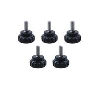 Sscon Lot de 5 boutons moletés filetés M4 x 10 mm