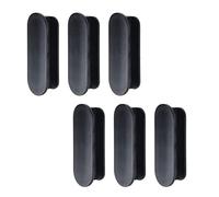 Sscon Lot de 6 poignées de placard auto-adhésives pour porte coulissante - Noir