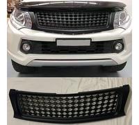 SSCOR Voiture Avant Calandre pour Mitsubishi Triton L200 2015-2018,Pare Chocs Avant Centrale InféRieure Calandre,Capot Avant Protection Grilles,Maille Radiateur