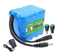 SSCYHT 12v10000mah, Kit de Batterie de Secours Rechargeable au Lithium PVC 12 V, 4 000 mAh, 7 500 mAh, 10 000 mAh, 12 000 mAh, 15 000 mAh, 18 000 mAh, 20 000 mAh