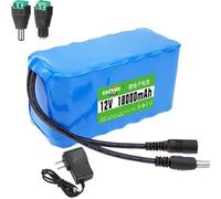 SSCYHT 12v18000mah, Kit de Batterie de Secours Rechargeable au Lithium PVC 12 V, 4 000 mAh, 7 500 mAh, 10 000 mAh, 12 000 mAh, 15 000 mAh, 18 000 mAh, 20 000 mAh