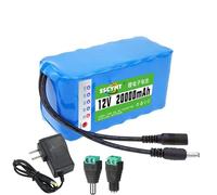 SSCYHT 12v20000mah Light, Kit de Batterie de Secours Rechargeable au Lithium PVC 12 V, 4 000 mAh, 7 500 mAh, 10 000 mAh, 12 000 mAh, 15 000 mAh, 18 000 mAh, 20 000 mAh