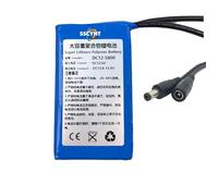 SSCYHT 12v5800mah, Batterie LiPo Rechargeable Portable 12 V CC 1,8 Ah 3 Ah 4,8 Ah 5,8 Ah 6,8 Ah 9,8 Ah pour vidéosurveillance, éclairage LED, Pompe à Eau et appareils électriques 12 Volts