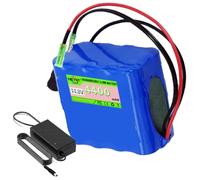 SSCYHT 14,8 V Batteries Lithium 4,4 Ah Batterie de Rechange 4400 mAh Batteries Rechargeables 14,8 V Batterie Li-ION avec Chargeur pour kit Moteur 65 W Max.,14.8v4.4ah Bullet