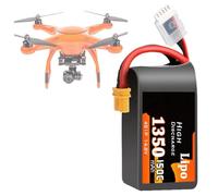 SSCYHT 150C Batterie LiPo 4S 14,8 V Batterie Lithium 1 050 mAh 850 mAh 2 200 mAh Batteries Drones 650 mAh Batteries Rechargeables pour modèles réduits d'avions,14.8v1350mah 150c xt30