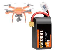 SSCYHT 150C Batterie LiPo 4S 14,8 V Batterie Lithium 1 050 mAh 850 mAh 2 200 mAh Batteries Drones 650 mAh Batteries Rechargeables pour modèles réduits d'avions,14.8v1800mah 150c xt60