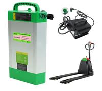 SSCYHT 24 V 48 V Batterie Chariot élévateur électrique sans Can Batterie au Lithium pour transpalette électrique CBD15JLI2 Batteries LiFePO4 pour Chariot CBD20JLI2,48v15ah Rhombus Charger