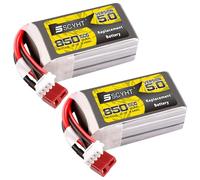 SSCYHT 3S 11,1 V Batterie Lipo 850 mAh Batterie Lithium 11,1 V Batteries de Drone 850 mAh Batteries Rechargeables pour Moteurs de Moins 9,44 W avec BMS,11.1v850mah t Plug 2pack