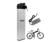 SSCYHT 48v14ah, Batterie Lithium-ION de Remplacement 48 V 14 Ah 12,8 Ah 10,4 Ah pour vélo électrique, avec Chargeur, pour kit de Conversion de Moteur de Scooter Pliable